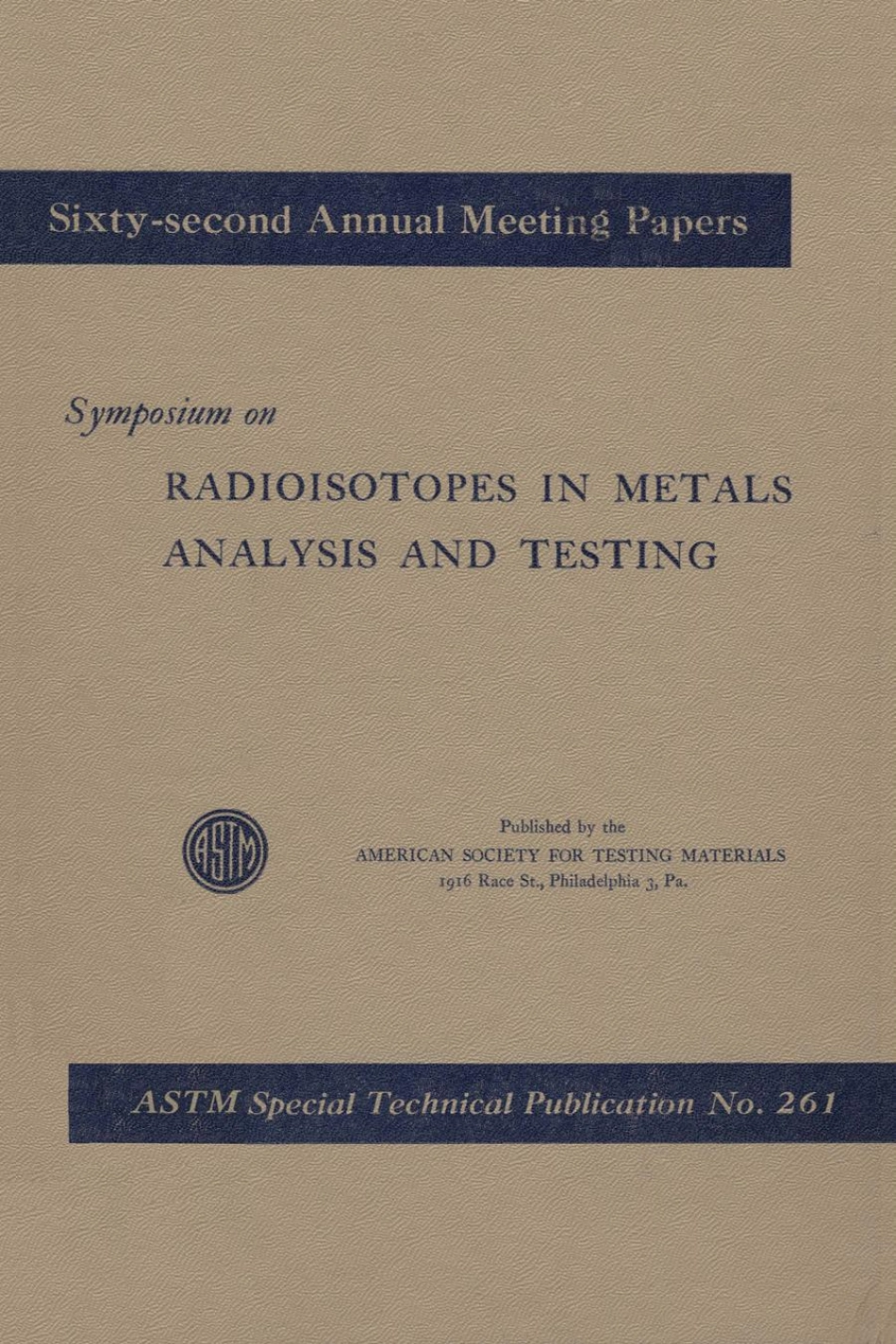ASTM STP 261-1960.pdf_第1页
