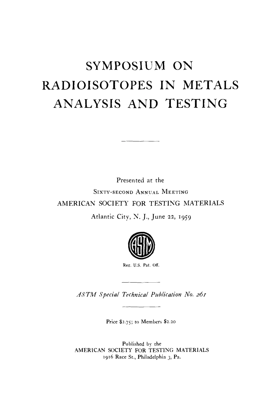 ASTM STP 261-1960.pdf_第2页