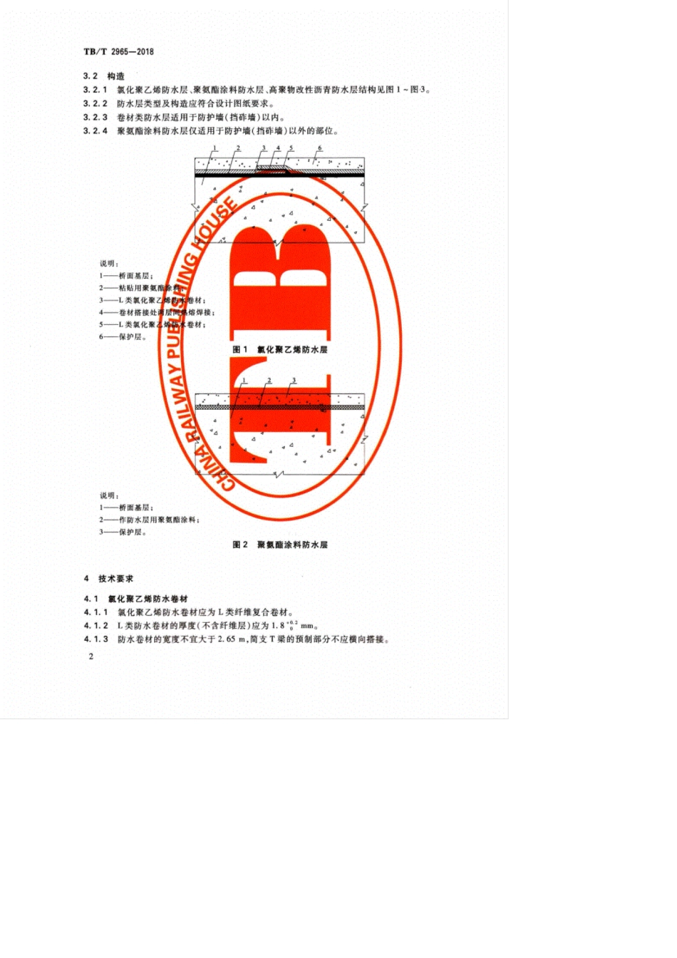 TB∕T 2965-2018 铁路桥梁混凝土桥面防水层.pdf_第3页