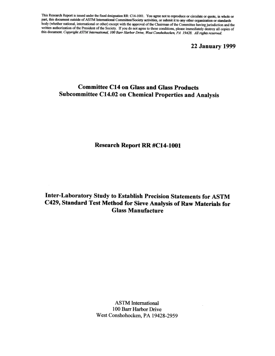 ASTM RR-C14-1001 1999.pdf_第1页