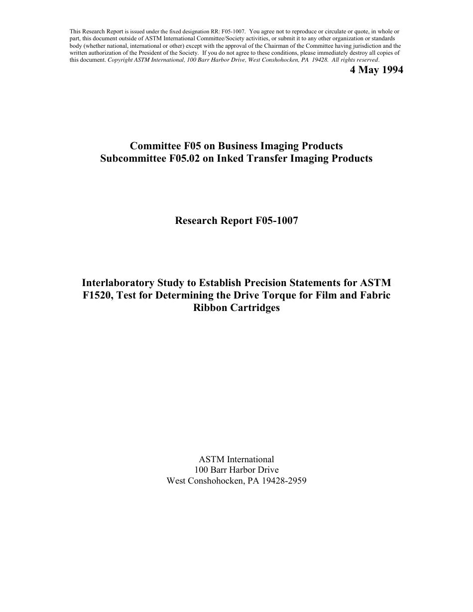 ASTM RR-F05-1007 1994.pdf_第1页