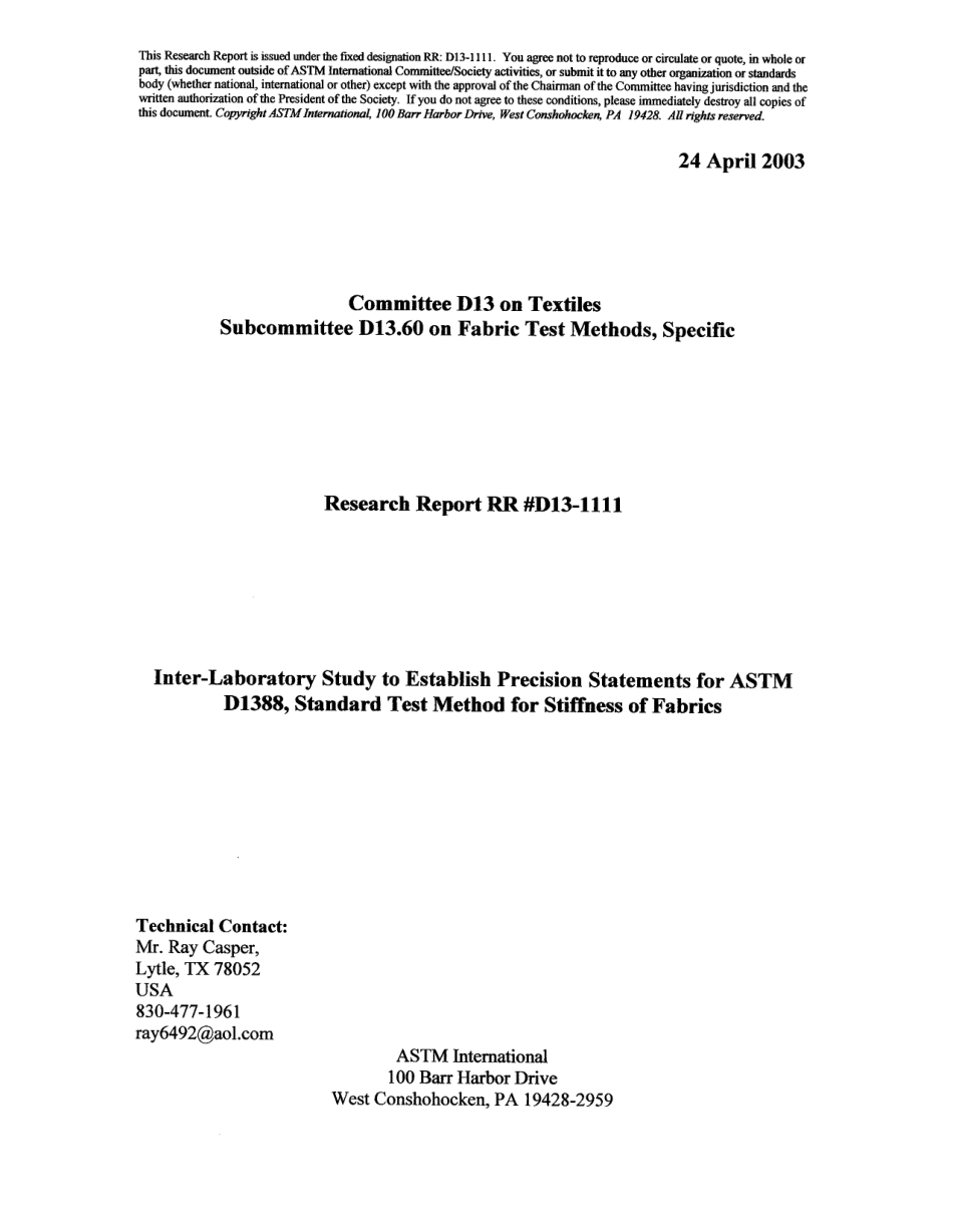 ASTM RR-D13-1111 2003.pdf_第1页