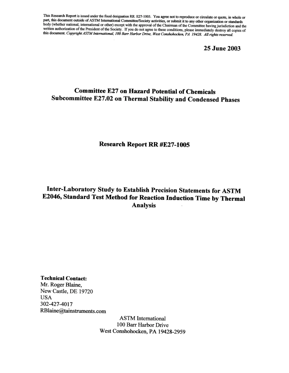 ASTM RR-E27-1005 2003.pdf_第1页