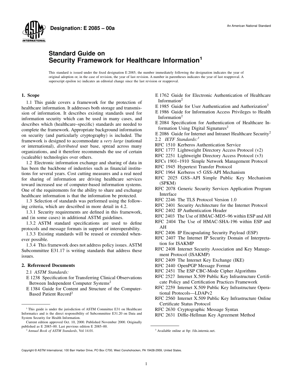 ASTM E2085 - 00a.pdf_第1页