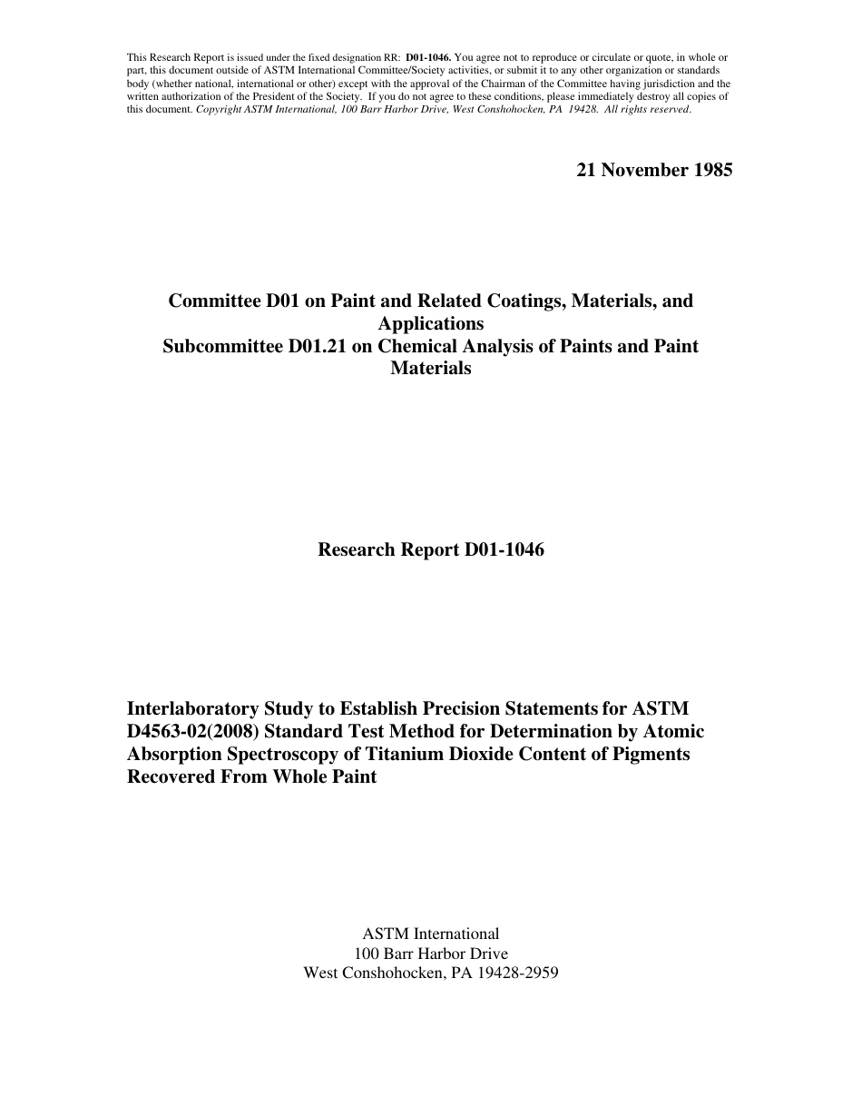 ASTM RR-D01-1046 1985.pdf_第1页
