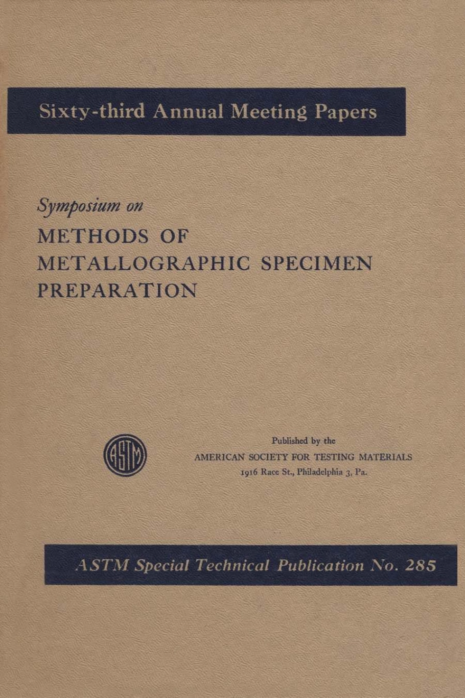 ASTM STP 285-1961.pdf_第1页