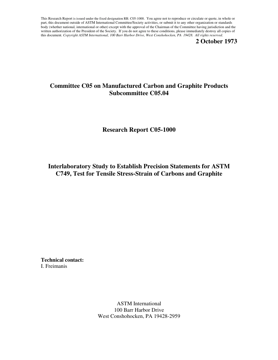 ASTM RR-C05-1000 1973.pdf_第1页
