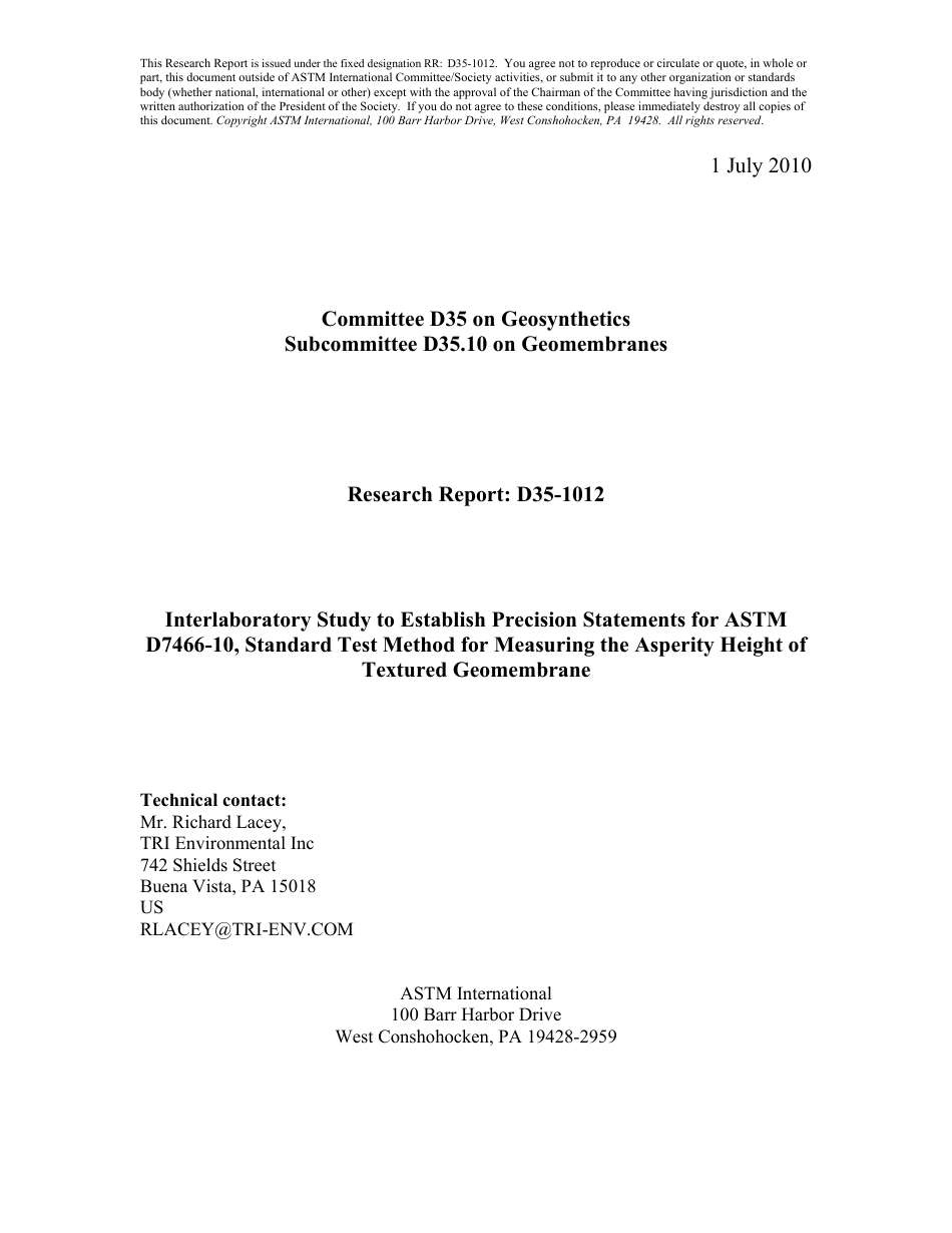 ASTM RR-D35-1012 2010.pdf_第1页
