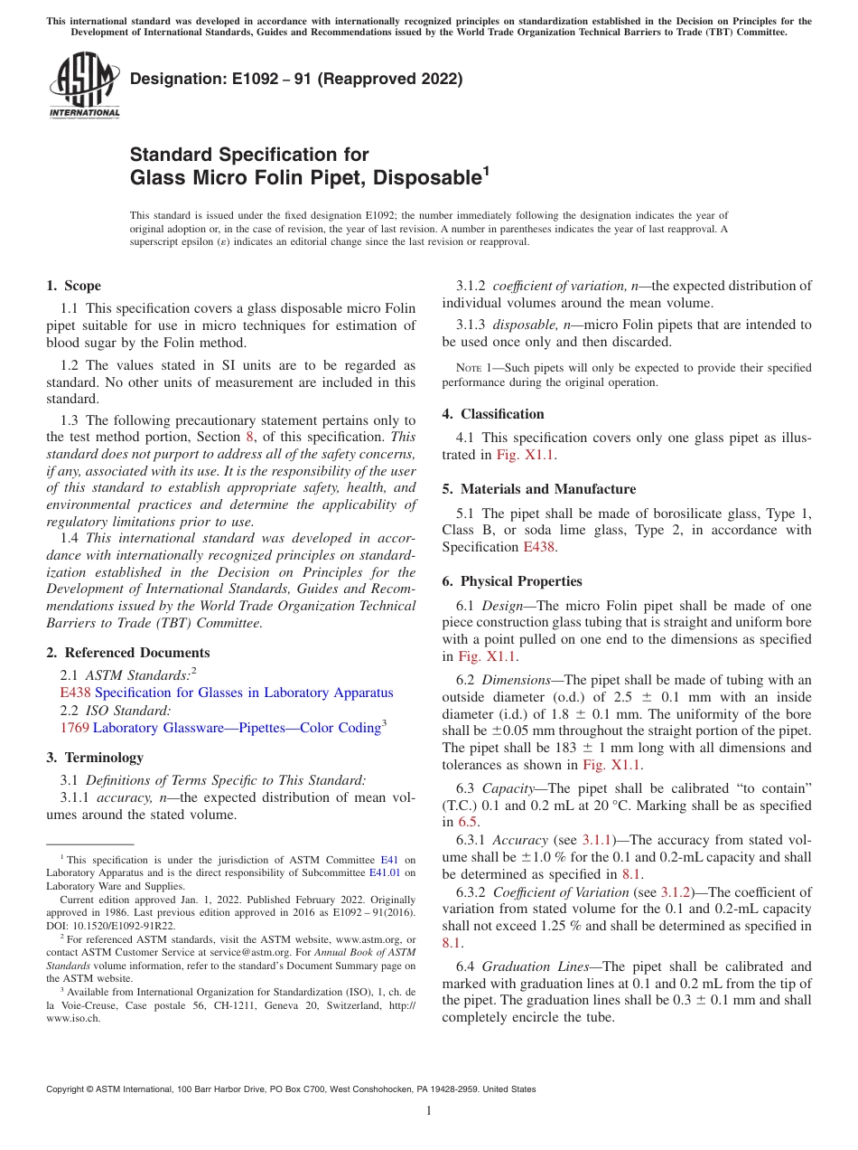 ASTM E1092 - 91 (2022).pdf_第1页