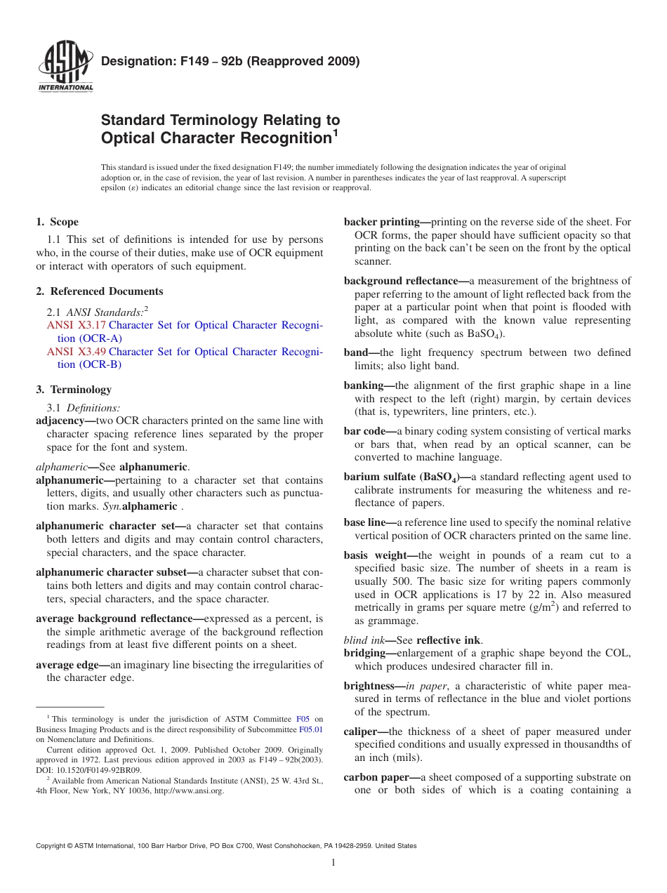 ASTM F149 - 92b (2009).pdf_第1页