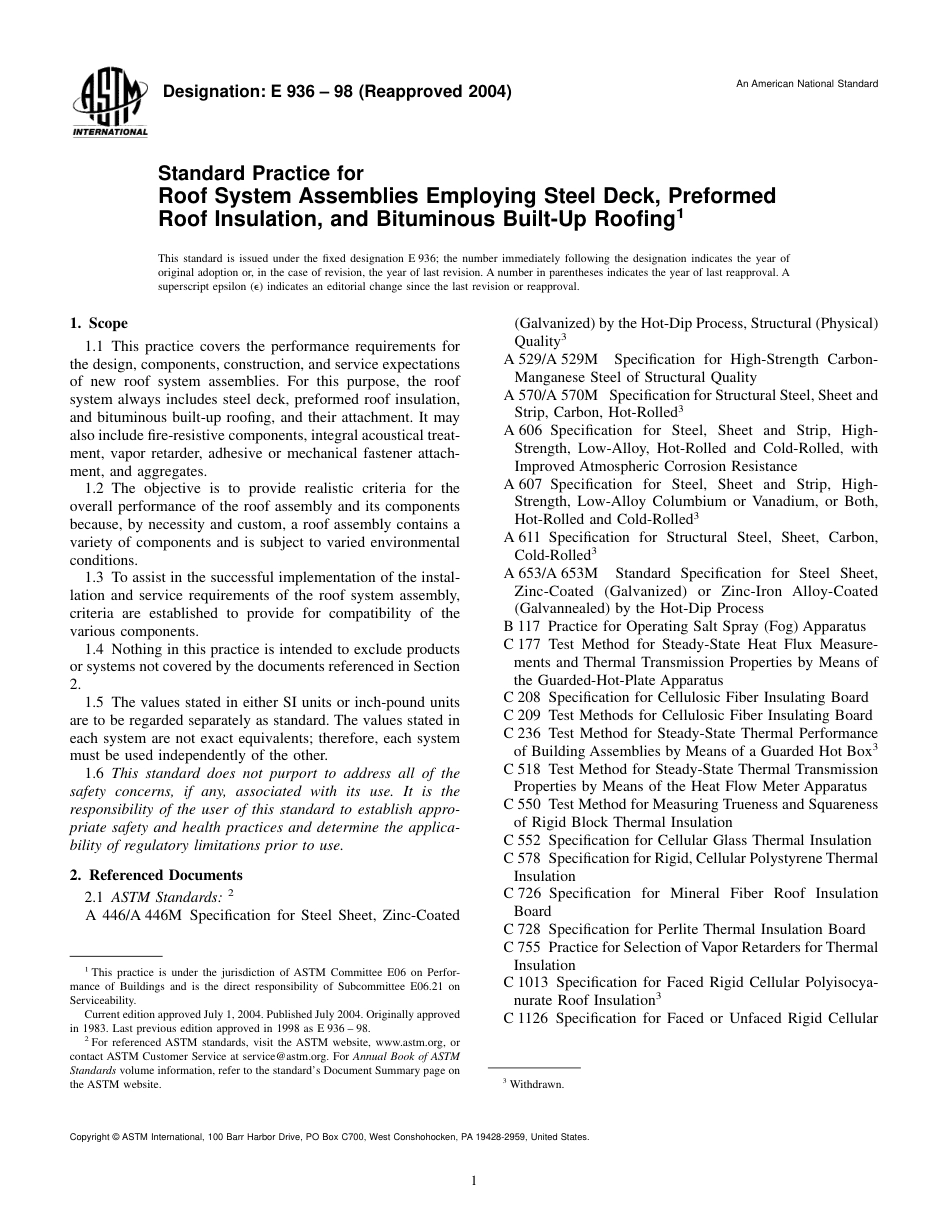 ASTM E936 - 98 (2004)(1).pdf_第1页