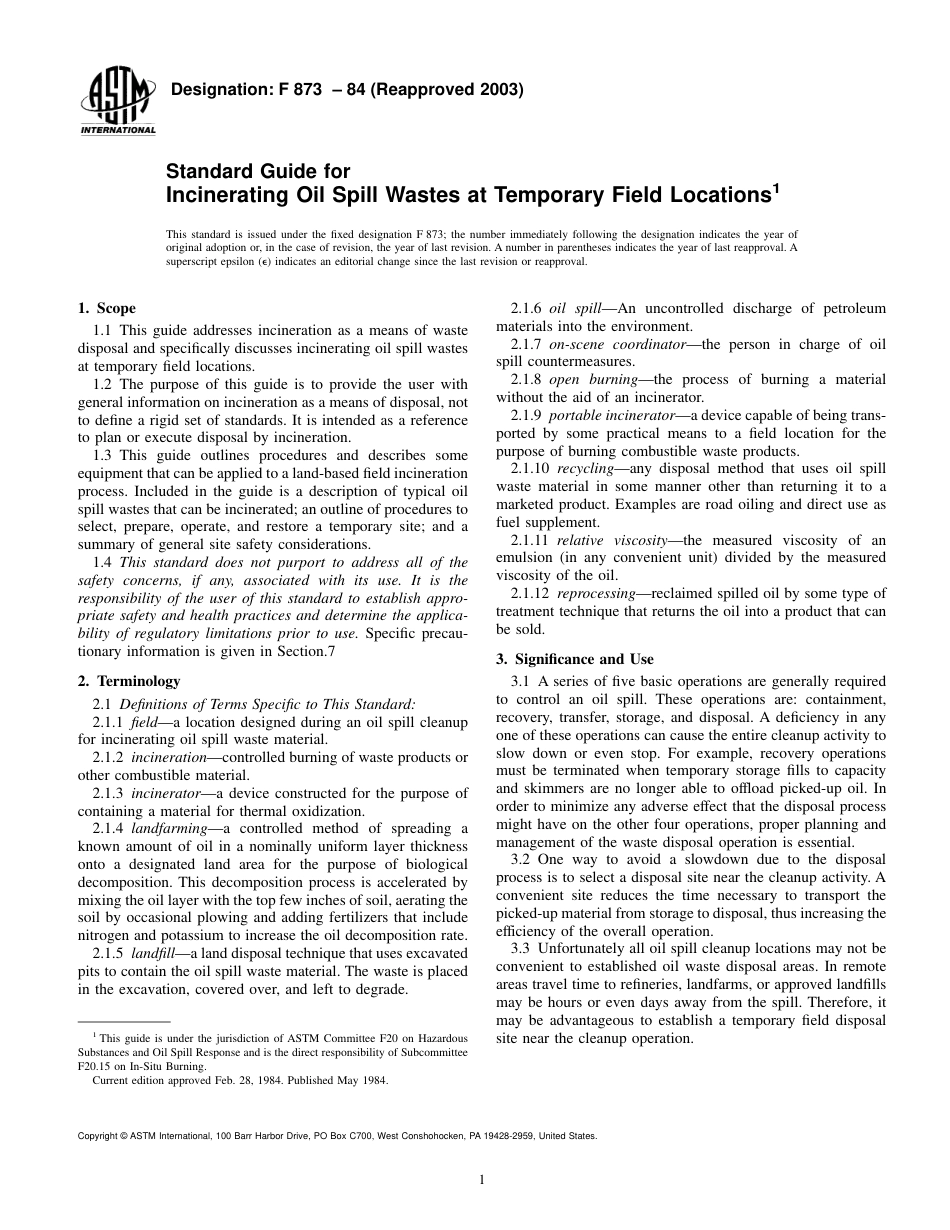 ASTM F873 - 84 (2003).pdf_第1页