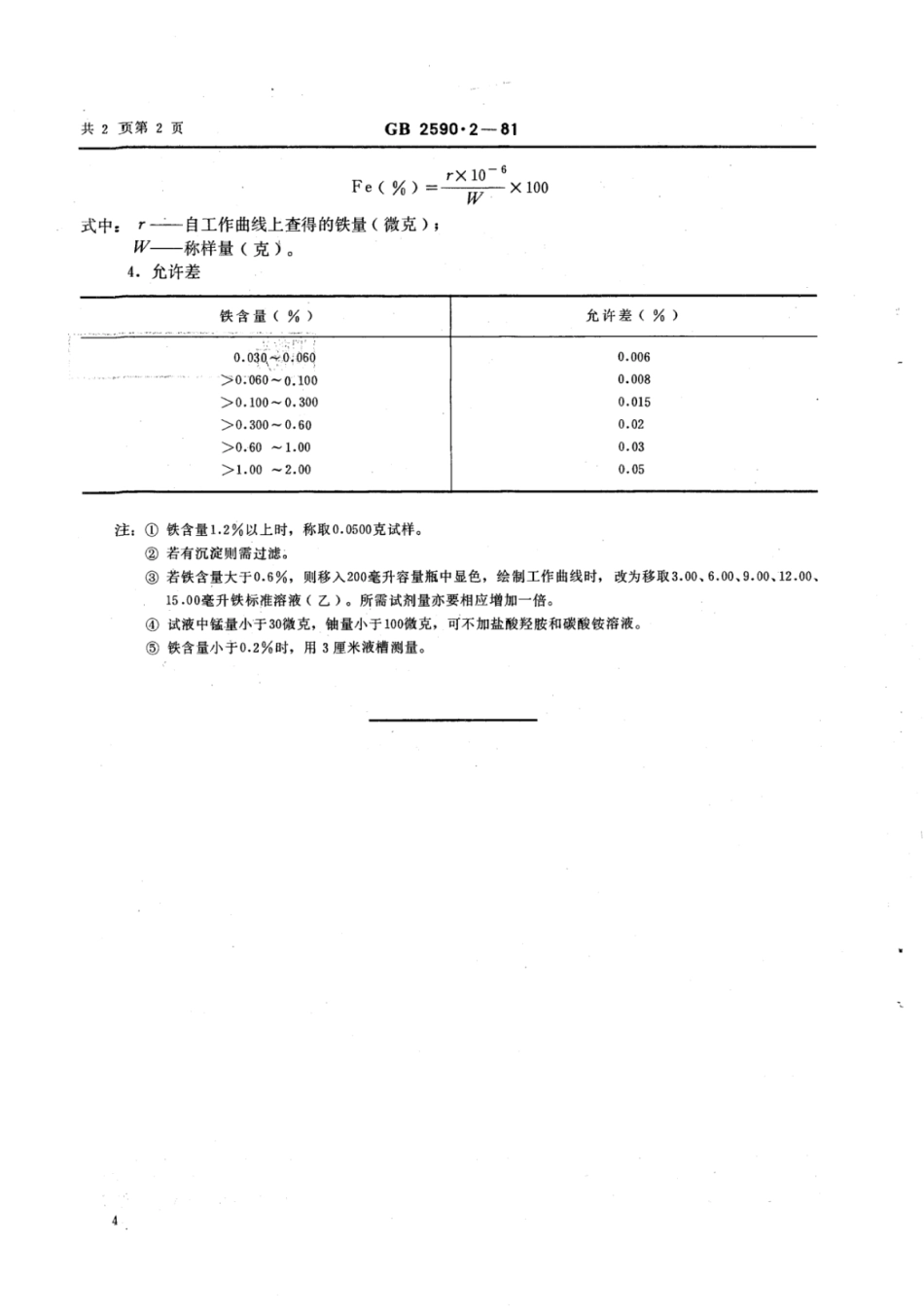 YS∕T 568.2-2006 氧化锆,氧化铪中铁量的测定(磺基水杨酸吸光光度法).pdf_第2页