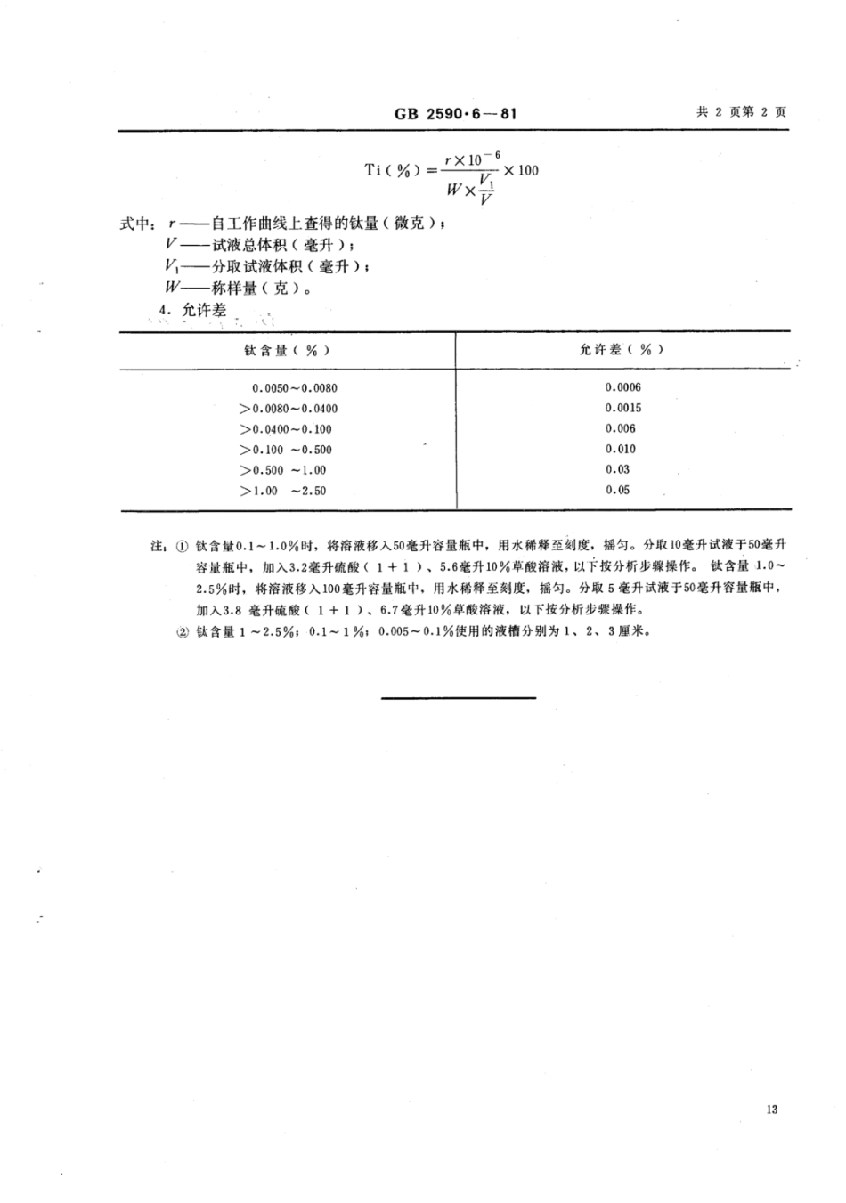 YS∕T 568.6-2006 氧化锆,氧化铪中钛量的测定(二安替吡啉甲烷吸光光度法).pdf_第2页
