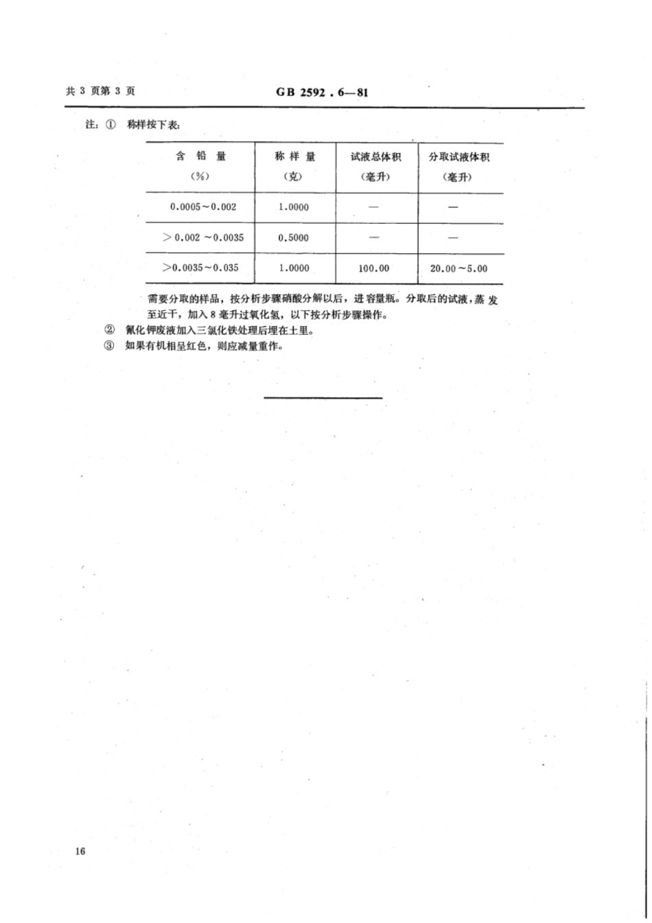 YS∕T 569.6-2006 铊中铅量的测定(双硫腙苯萃取吸光光度法).pdf_第3页