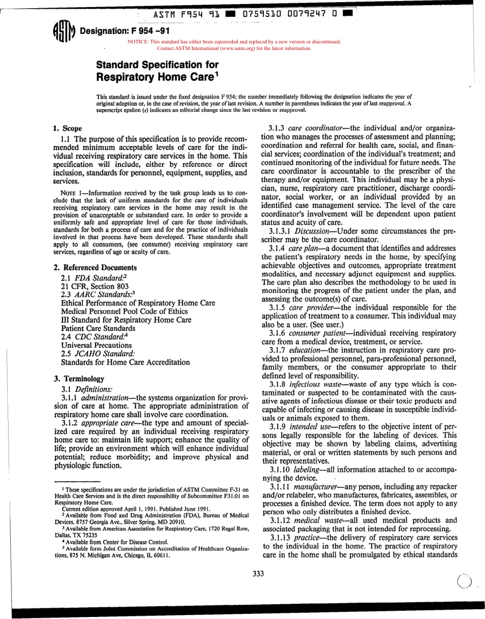 ASTM F954 - 91 scan.pdf_第1页