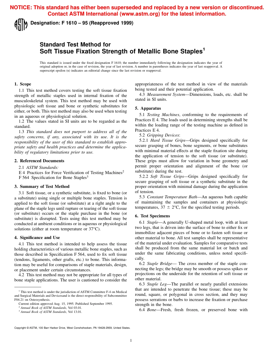 ASTM F1610 - 95 (1999).pdf_第1页