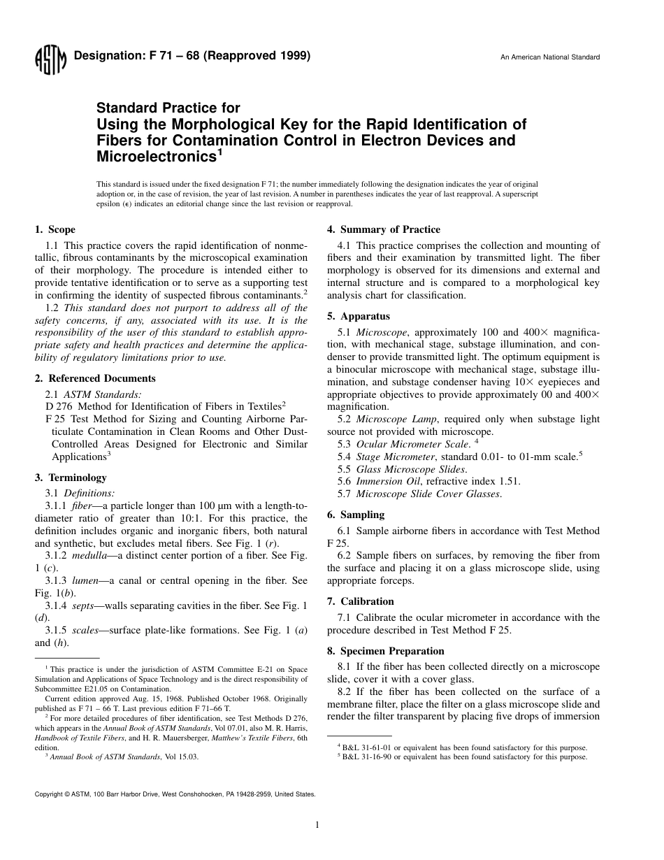 ASTM F71 - 68 (1999).pdf_第1页
