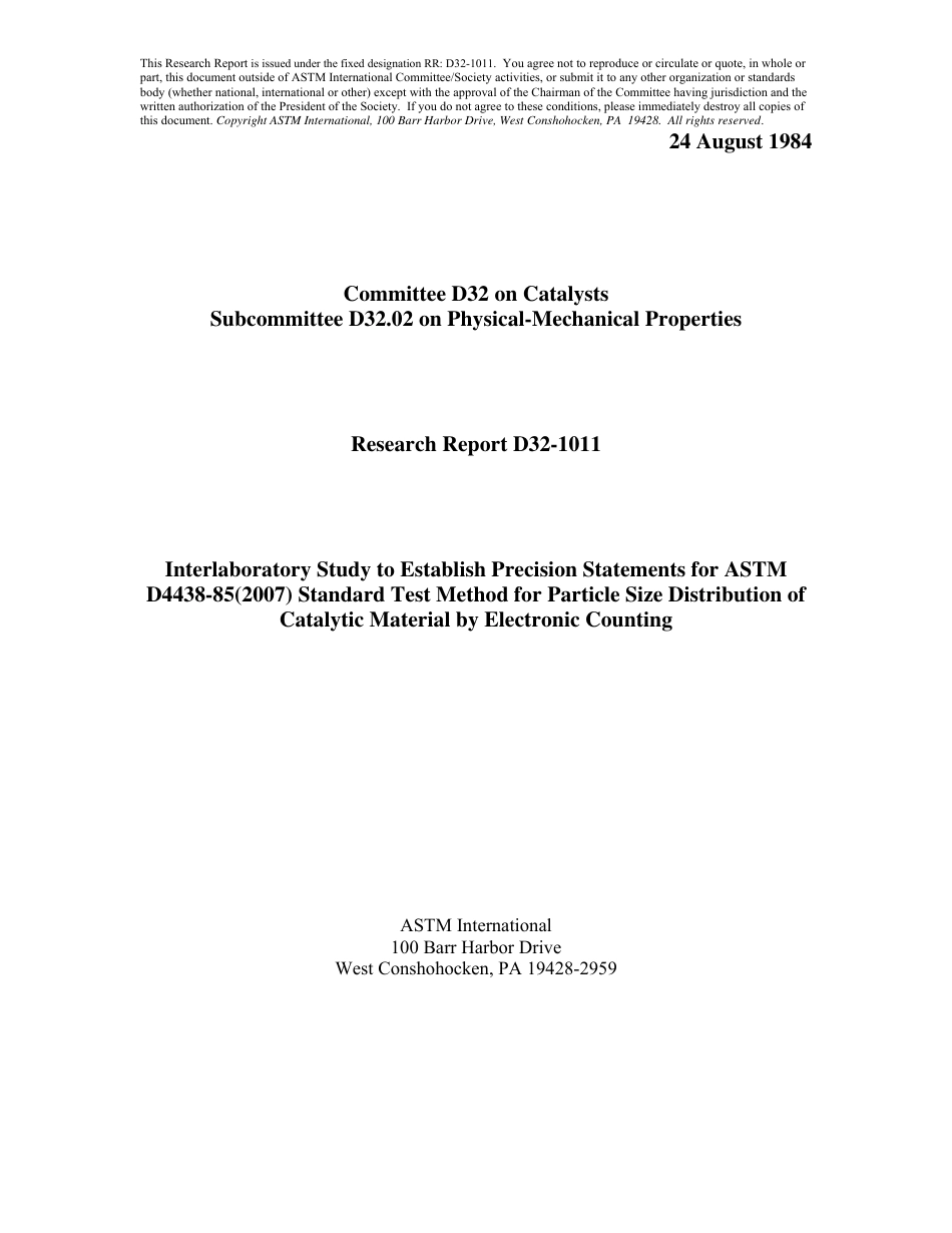 ASTM RR-D32-1011 1984.pdf_第1页