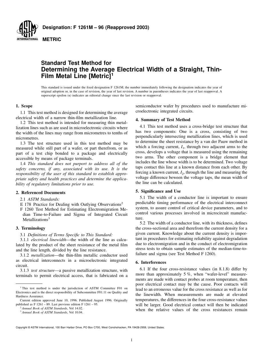 ASTM F1261M - 96 (2003).pdf_第1页