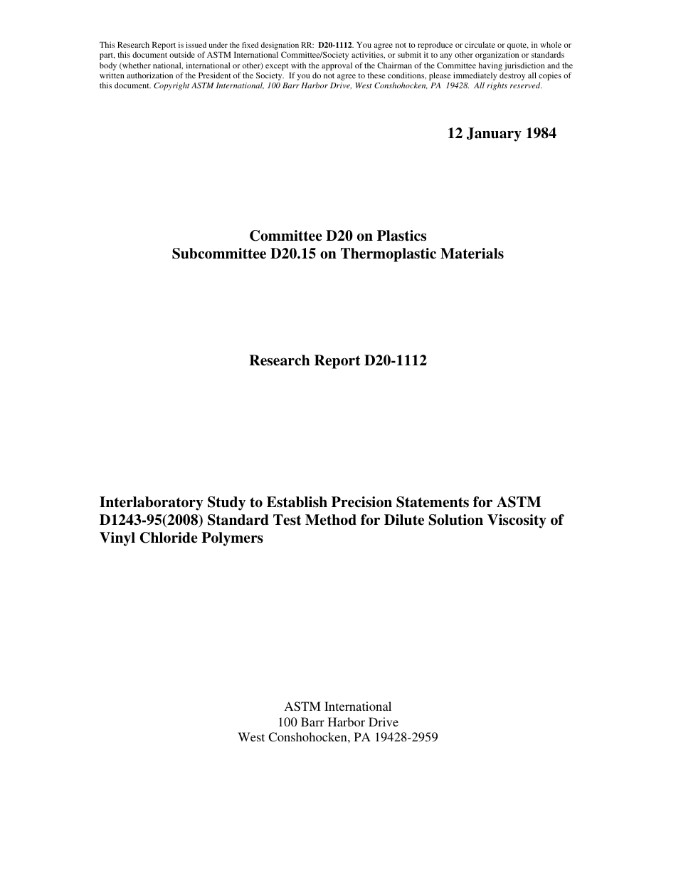 ASTM RR-D20-1112 1984.pdf_第1页