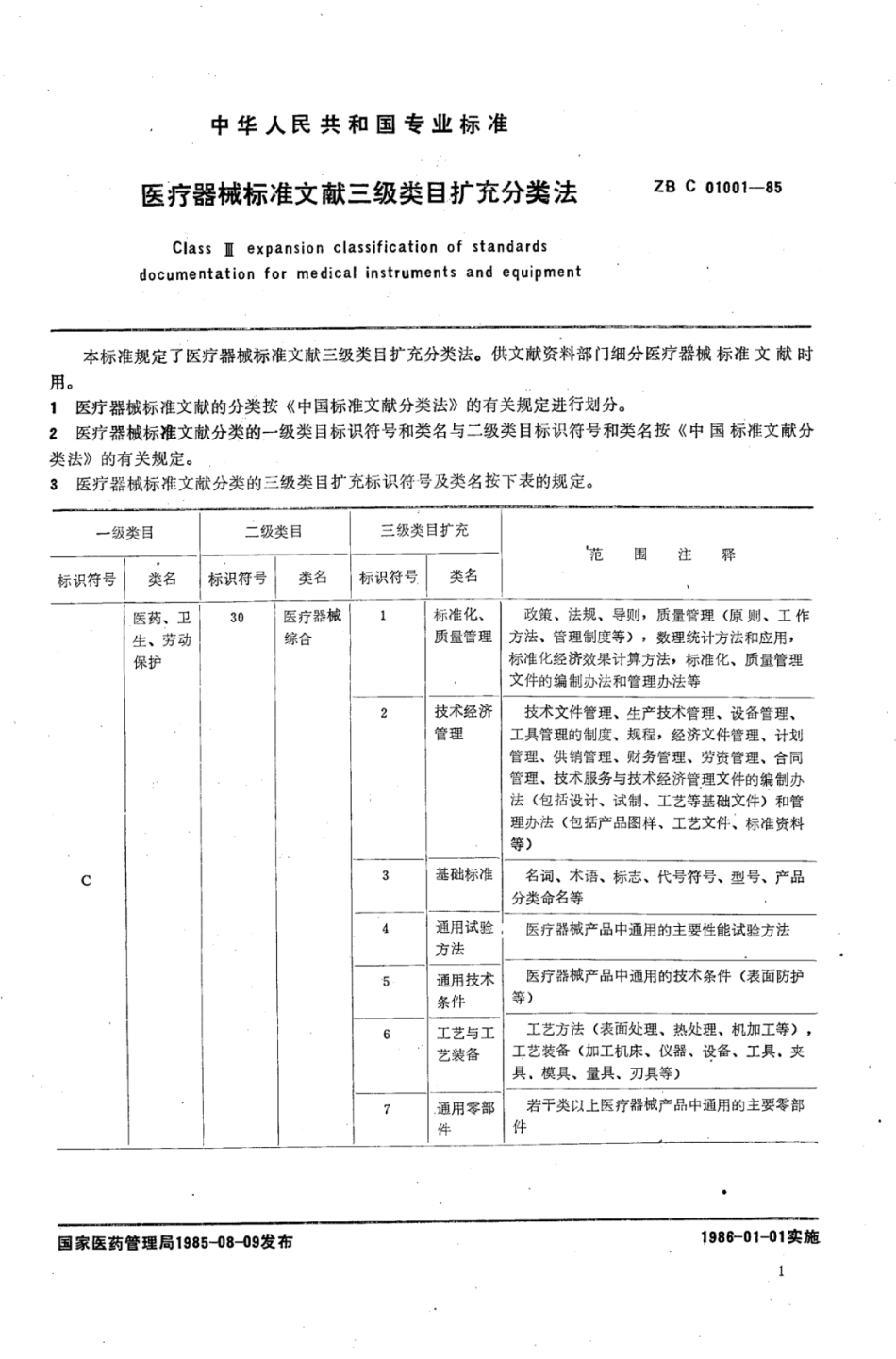 YY∕T 91049-1999 医疗器械标准文献三级类目扩充分类法.pdf_第3页