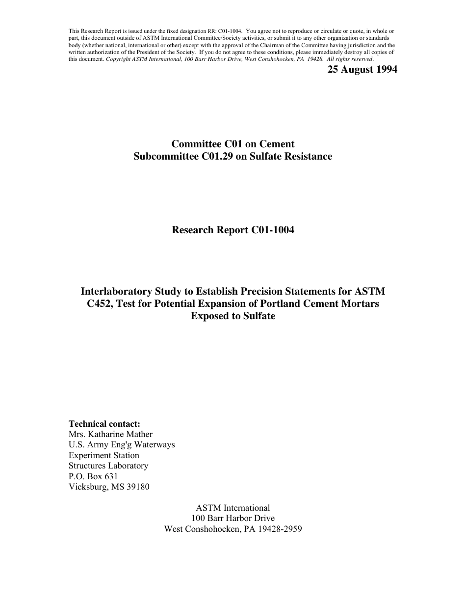 ASTM RR-C01-1004 1994.pdf_第1页