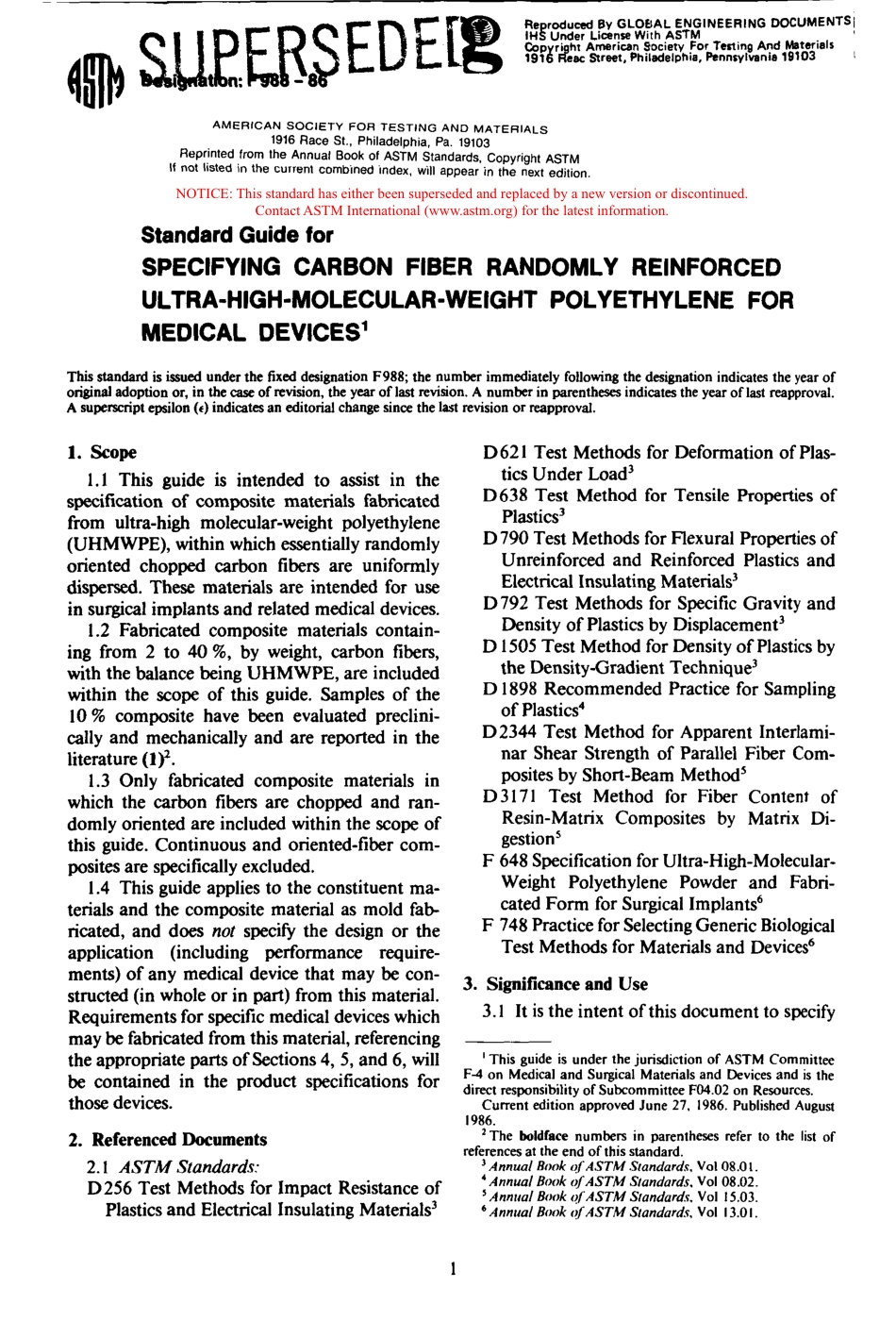 ASTM F988 - 86 scan.pdf_第1页