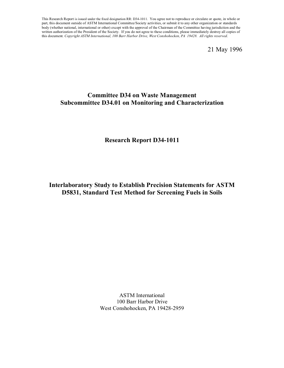ASTM RR-D34-1011 1996.pdf_第1页