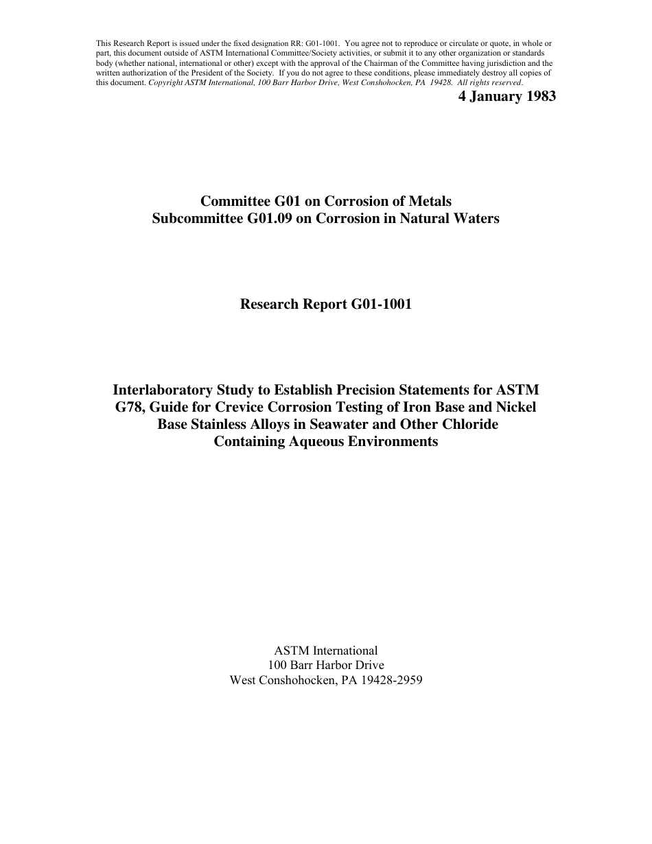 ASTM RR-G01-1001 1983.pdf_第1页