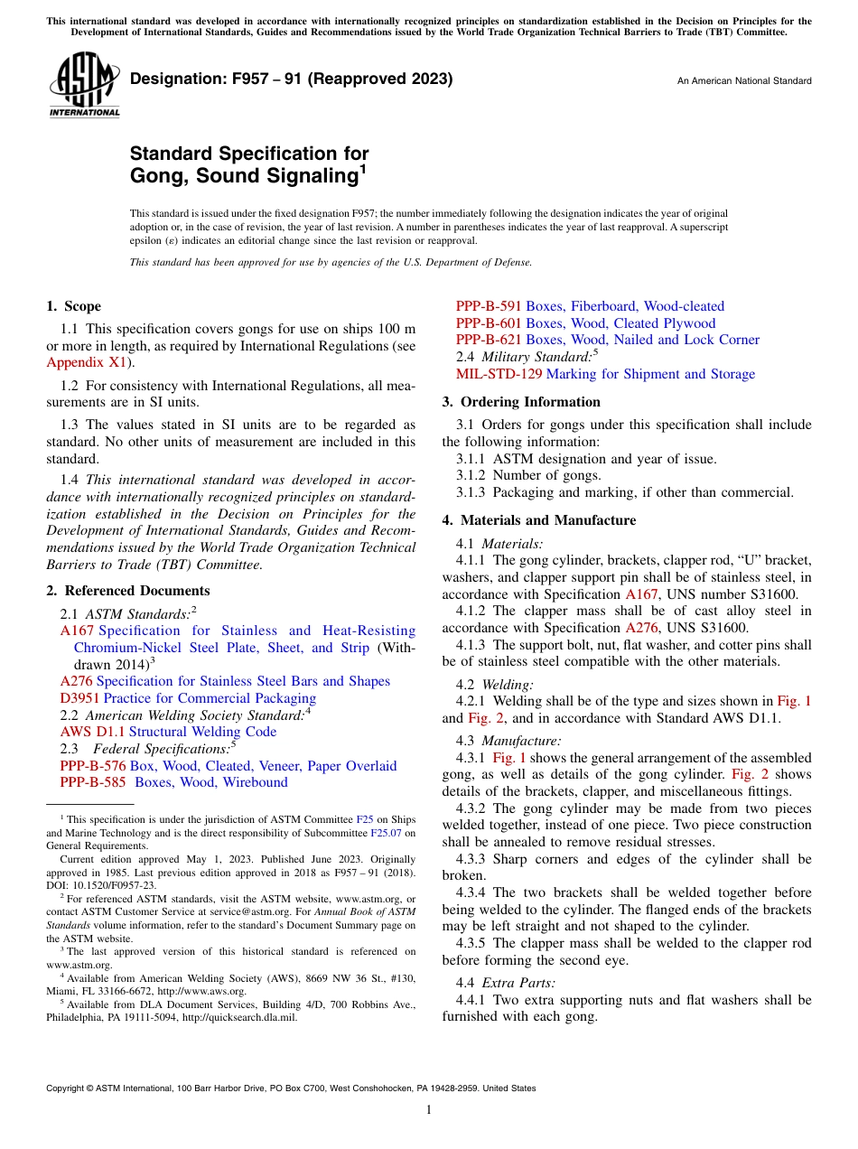 ASTM F957 - 91 (2023).pdf_第1页