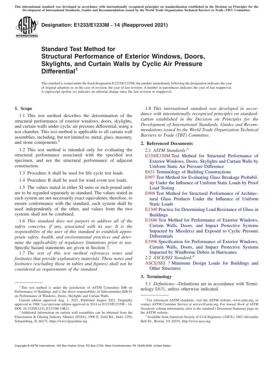 ASTM E1233 - E 1233M - 14 (2021).pdf_第1页