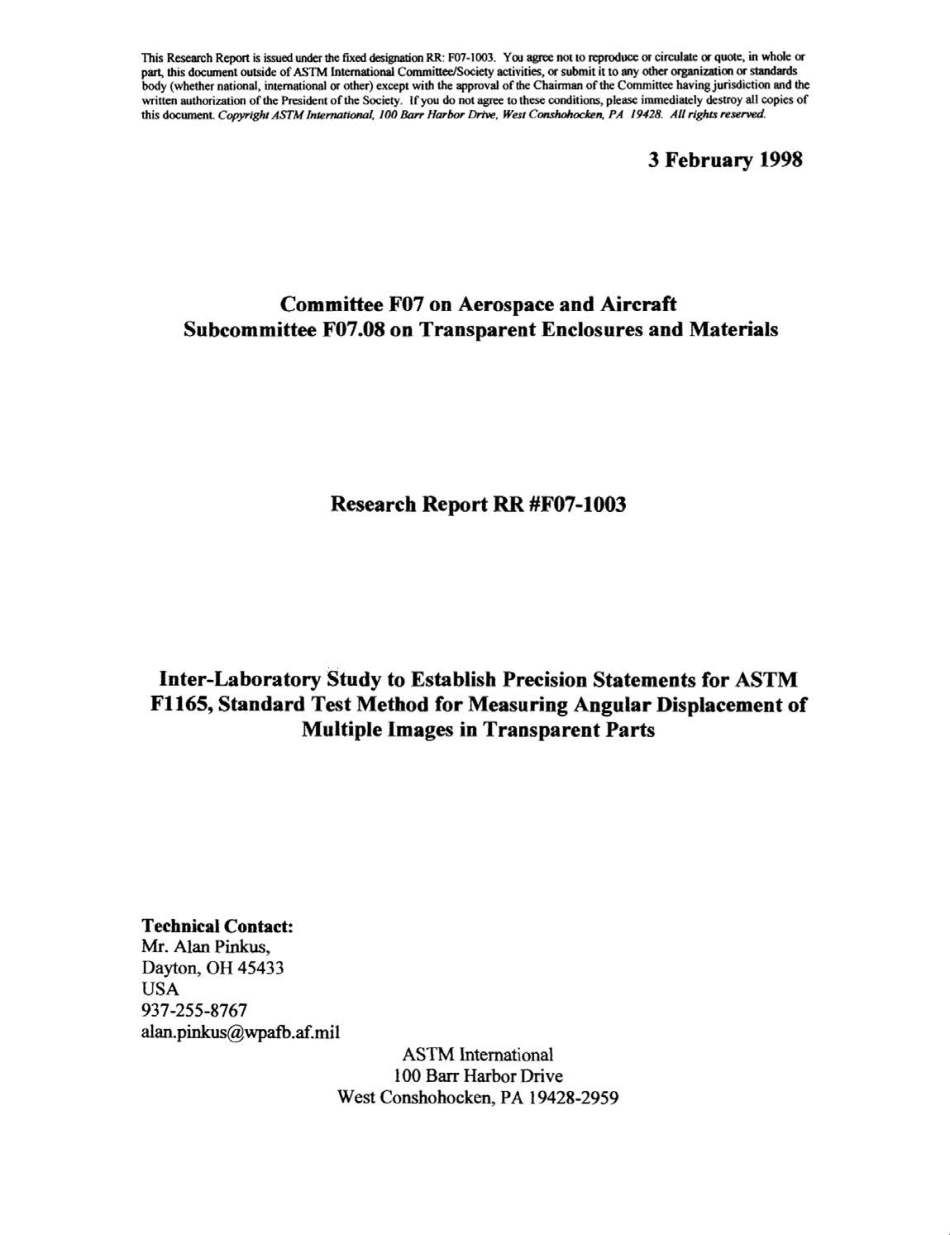 ASTM RR-F07-1003 1998.pdf_第1页