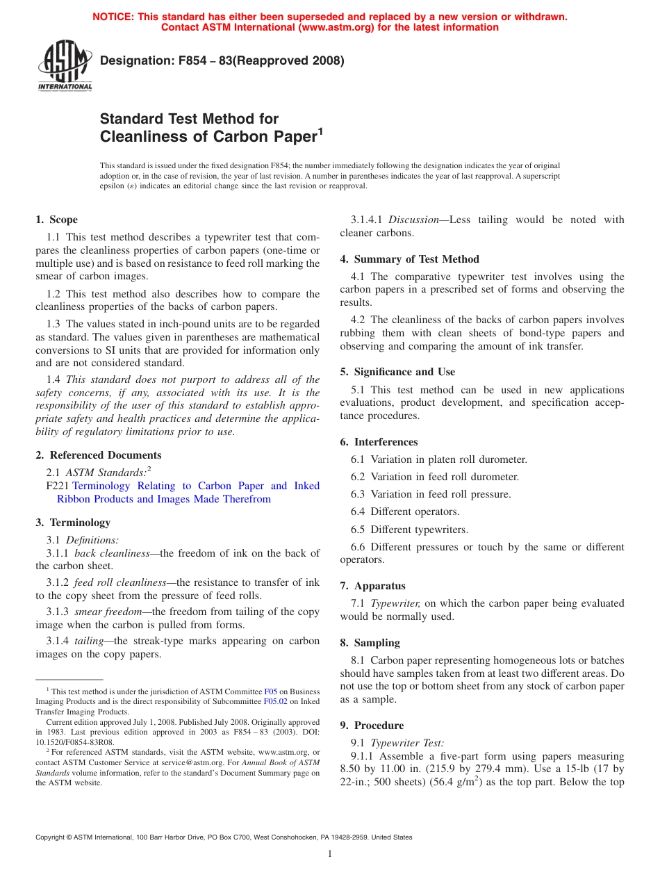 ASTM F854 - 83 (2008).pdf_第1页