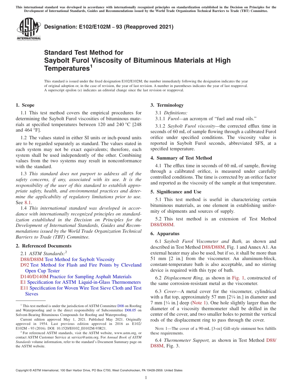 ASTM E102 - E 102M - 93 (2021).pdf_第1页