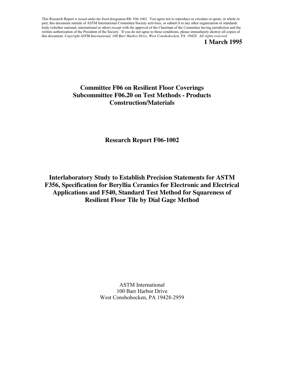 ASTM RR-F06-1001 1995.pdf_第1页