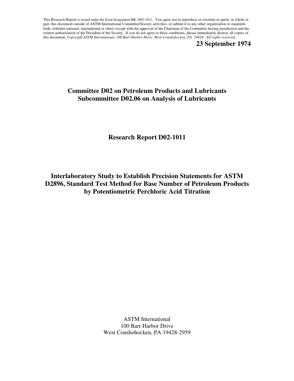 ASTM RR-D02-1011 1974.pdf_第1页