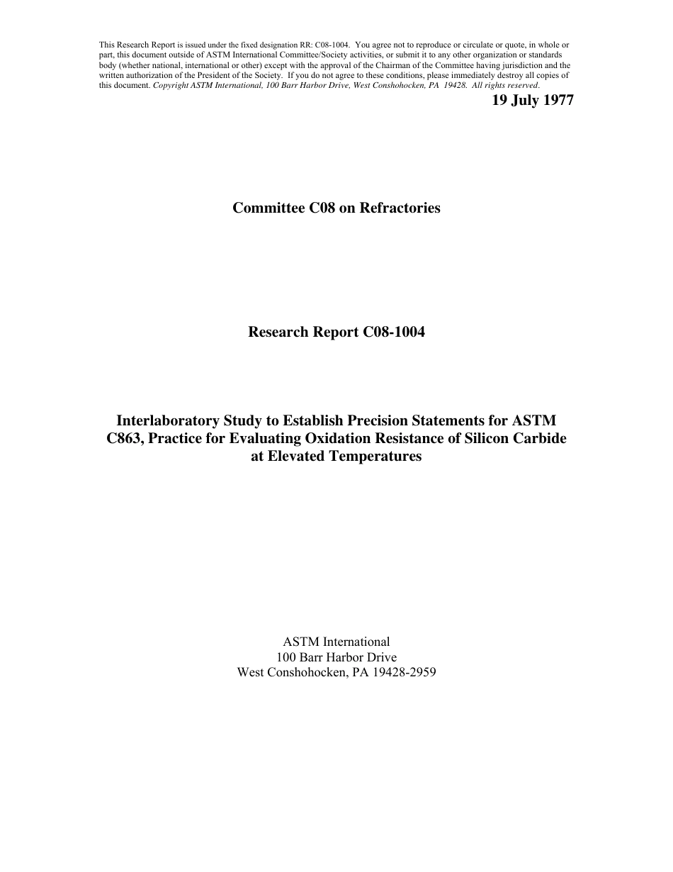ASTM RR-C08-1004 1977.pdf_第1页