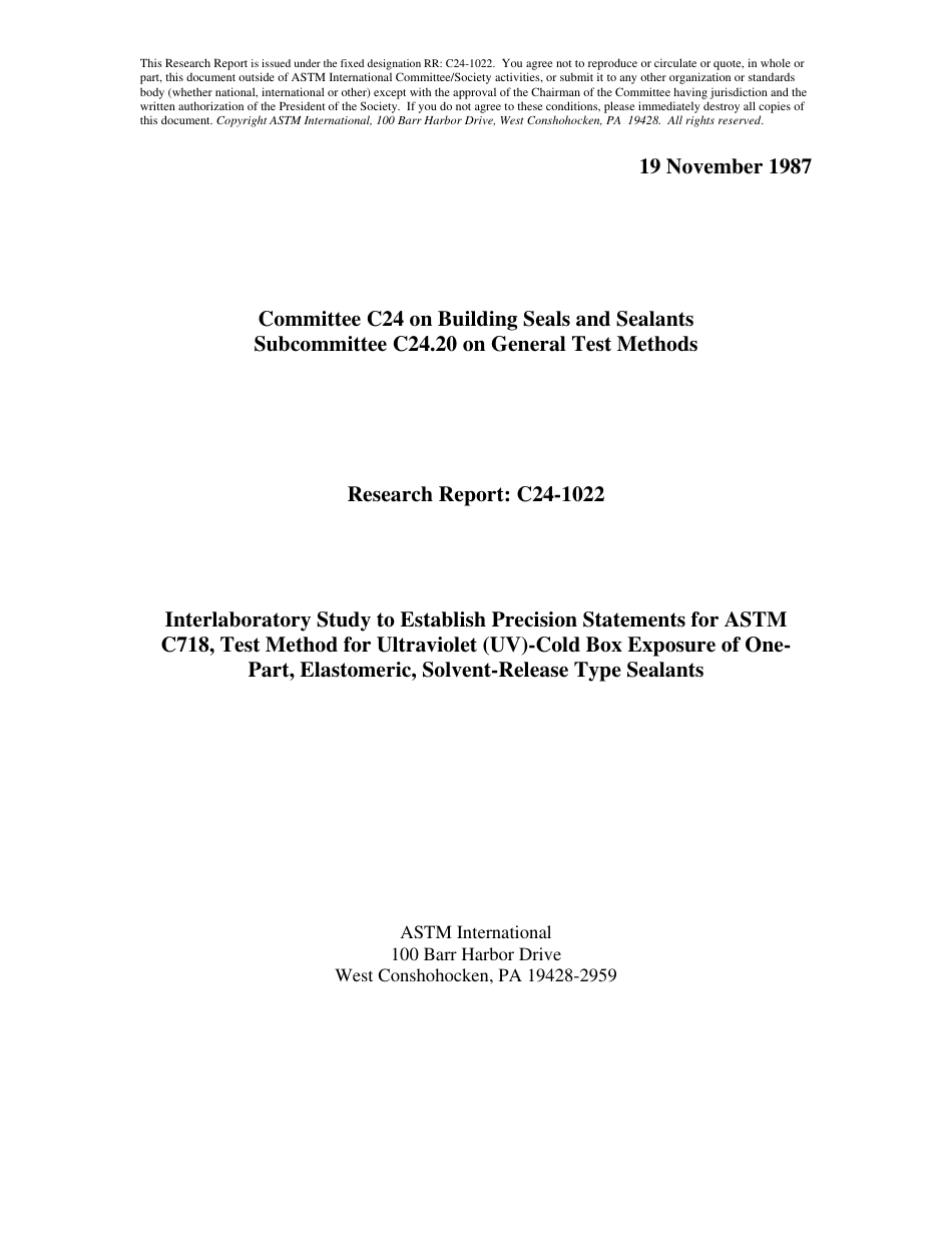 ASTM RR-C24-1022 1987.pdf_第1页
