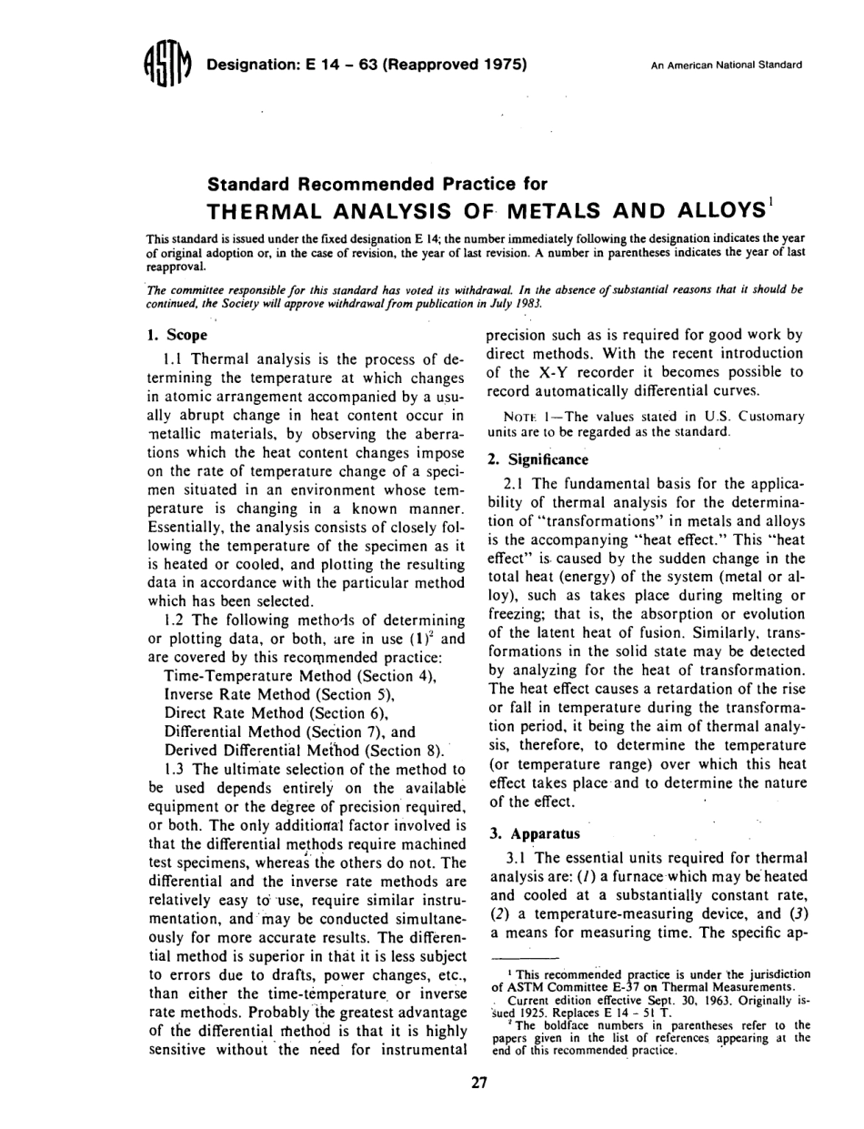 ASTM E14 - 63 (1975) scan.pdf_第1页
