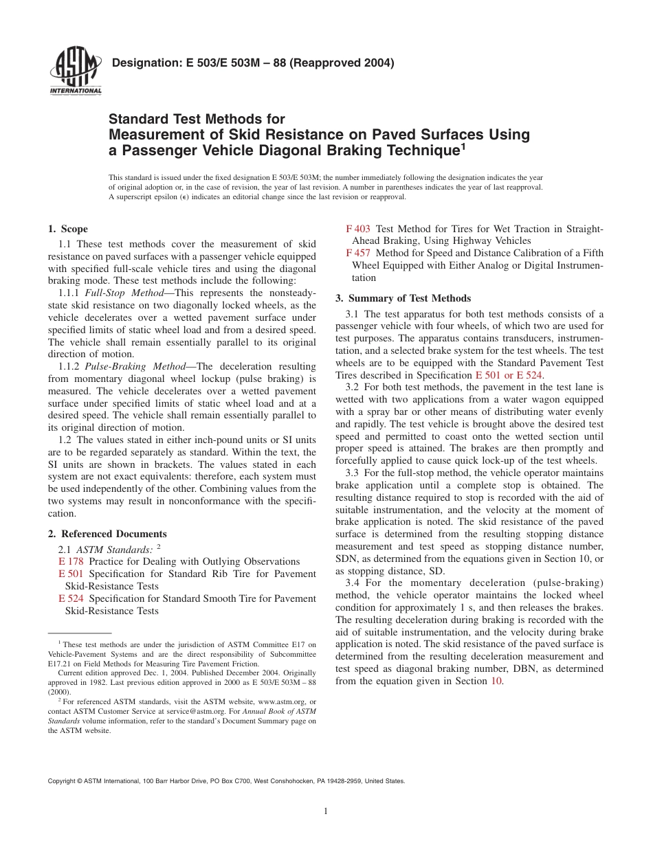 ASTM E503 - E 503M - 88 (2004).pdf_第1页