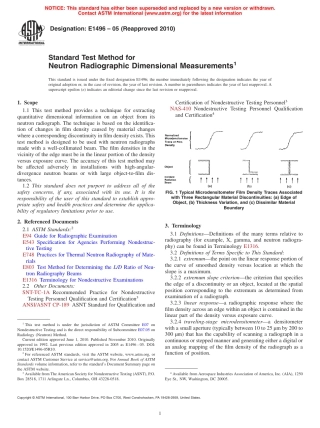ASTM E1496 - 05 (2010).pdf