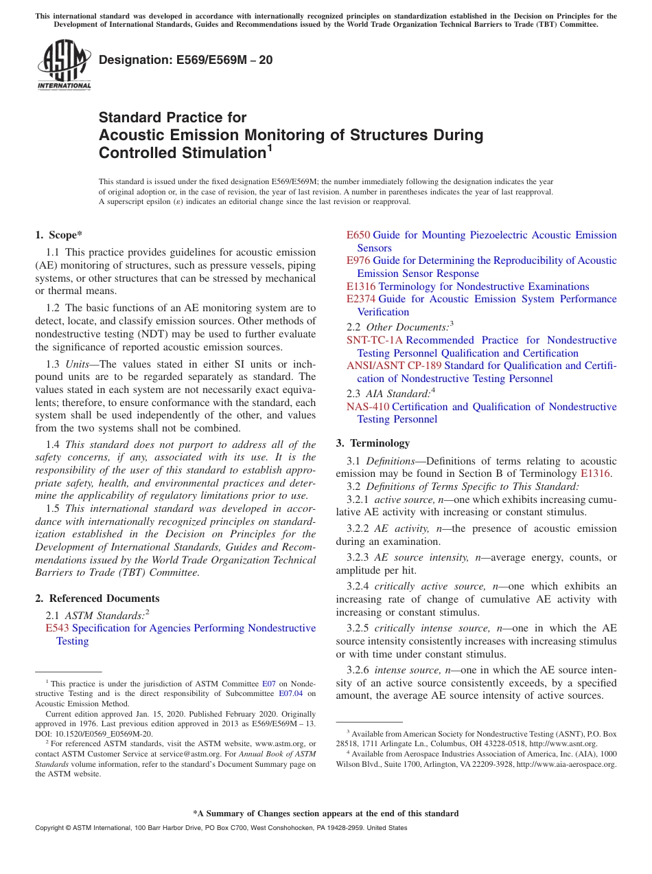 ASTM E569 - E 569M - 20(1).pdf_第1页