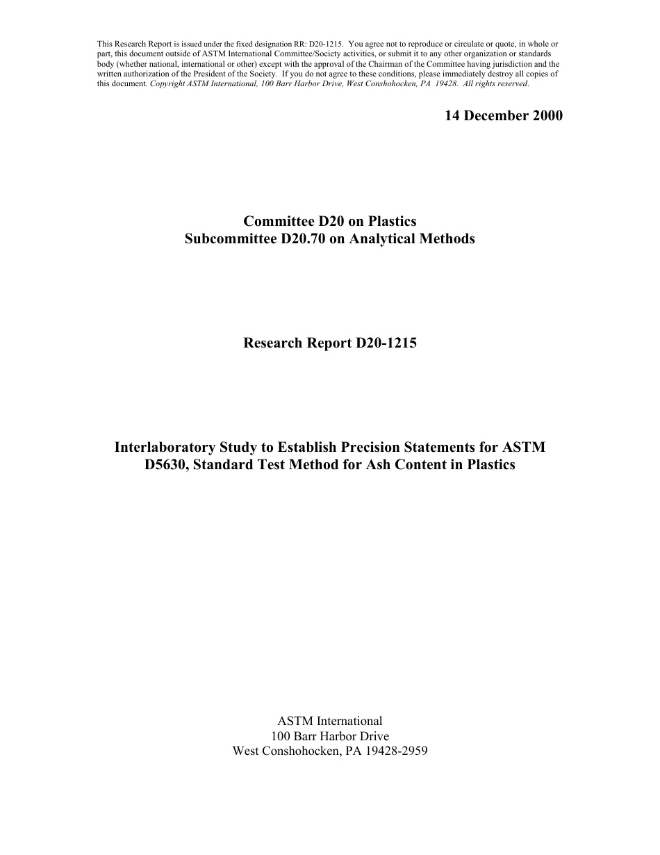ASTM RR-D20-1215 2000.pdf_第1页