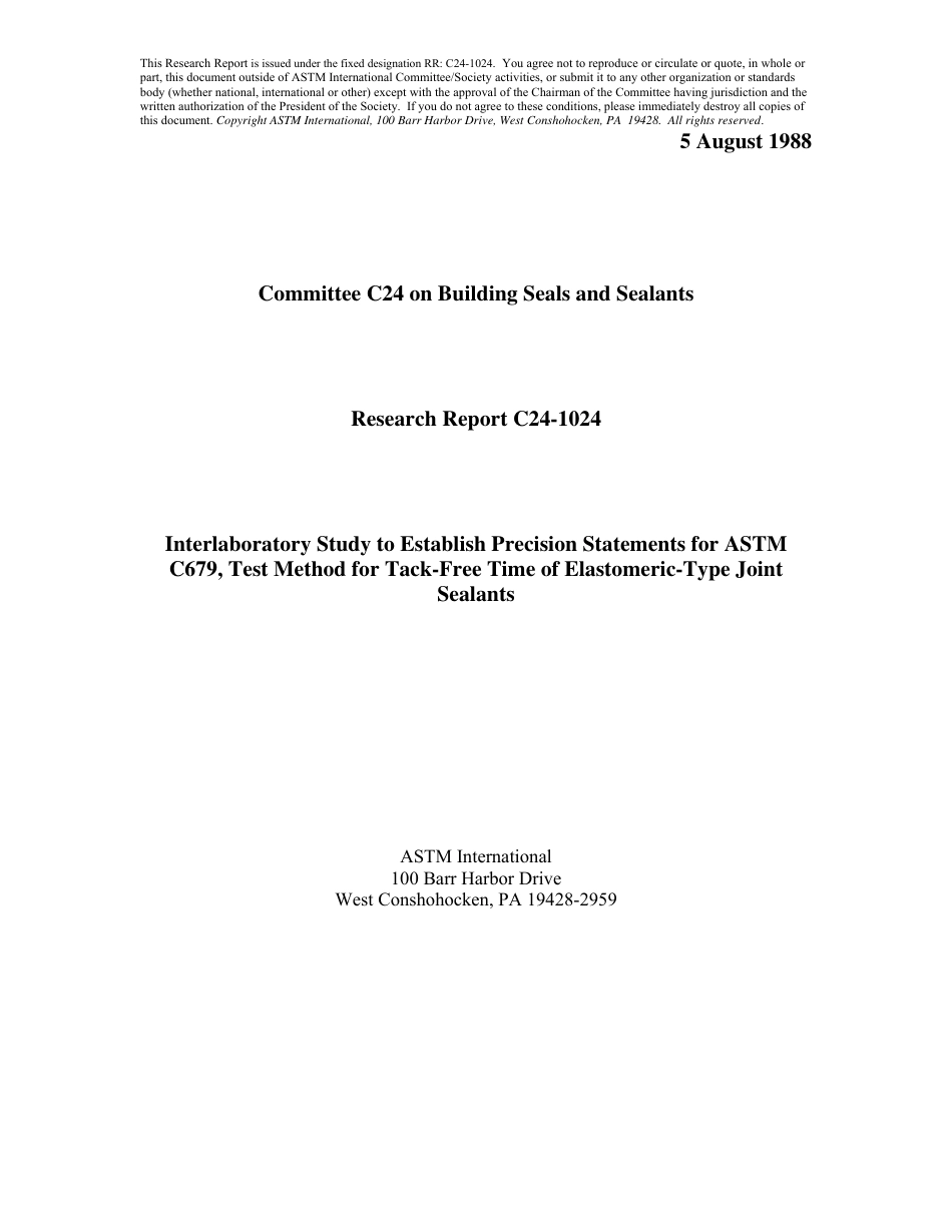 ASTM RR-C24-1024 1988.pdf_第1页