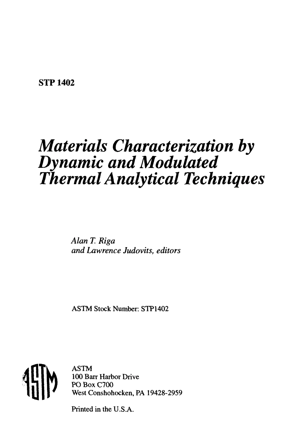 ASTM STP 1402-2001.pdf_第2页