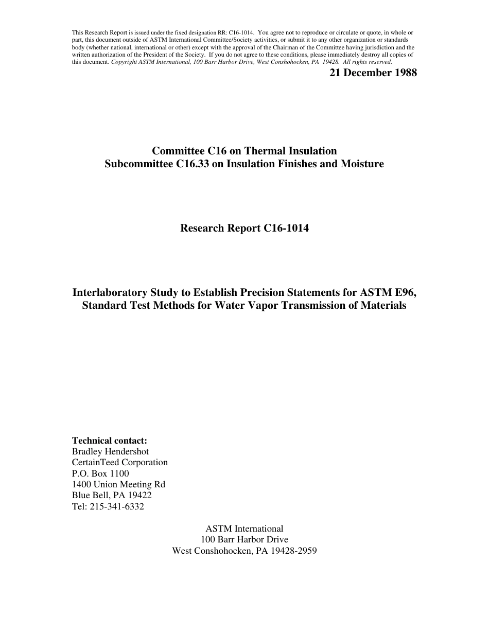 ASTM RR-C16-1014 1988.pdf_第1页