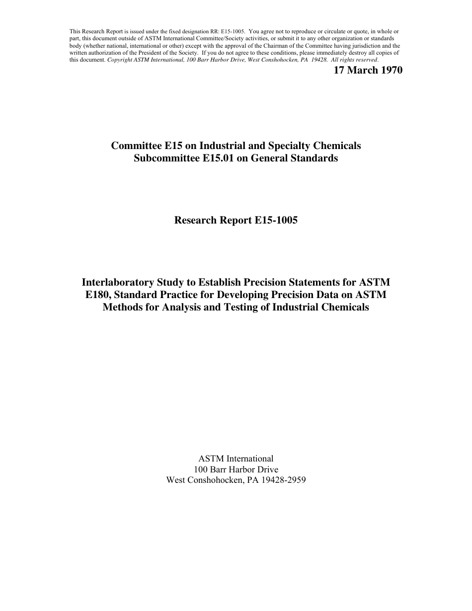 ASTM RR-E15-1005 1970.pdf_第1页