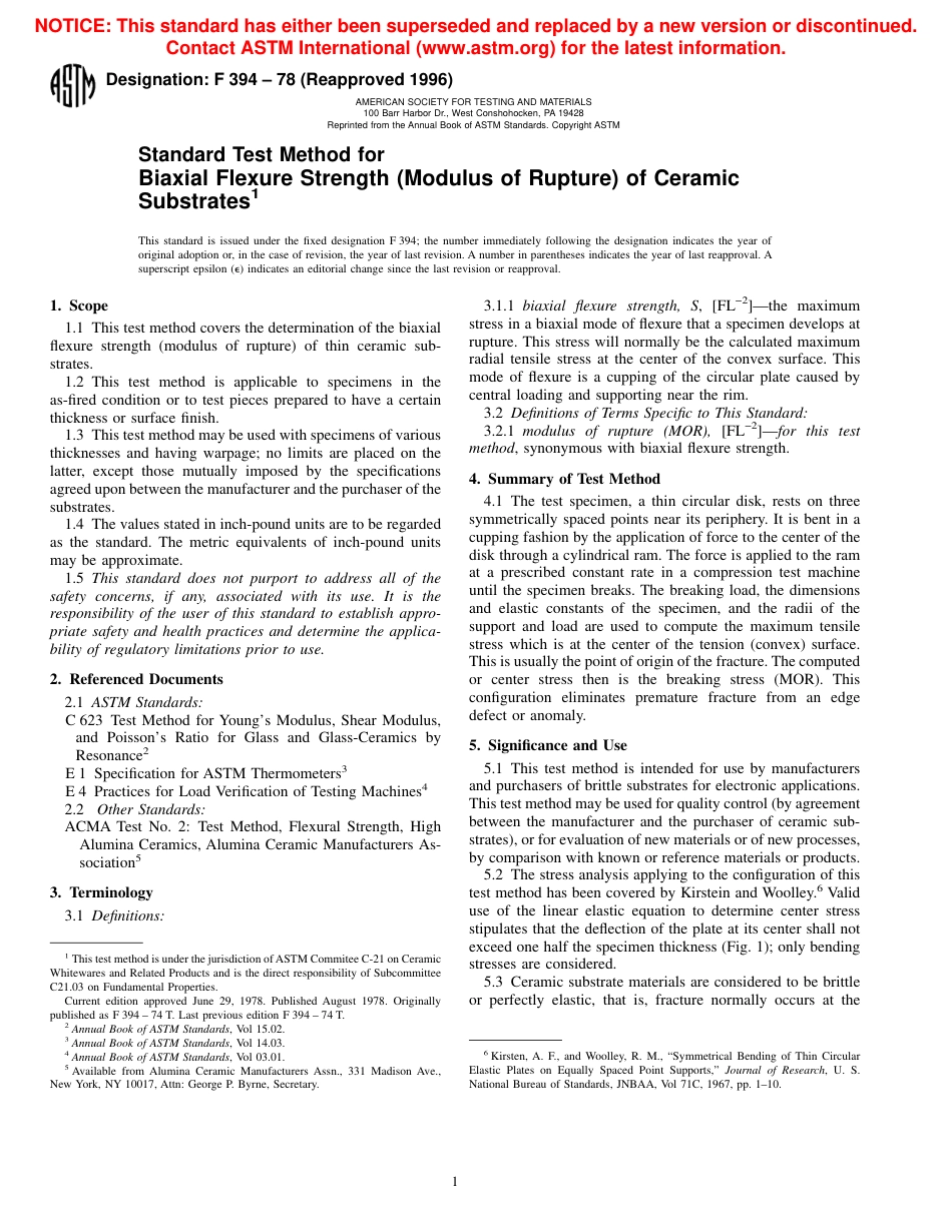 ASTM F394 - 78 (1996).pdf_第1页
