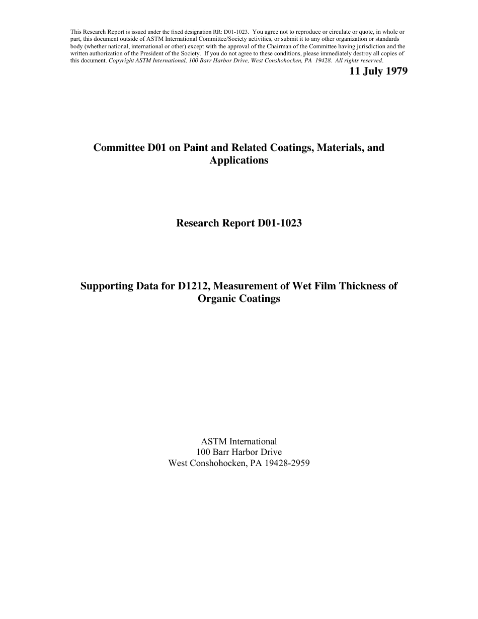 ASTM RR-D01-1023 1979.pdf_第1页
